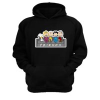 Genérico - Polerón Canguro Friends Negro Talla M Unisex