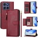 thumbnail image 5 of Funda Billetera Cremallera para Motorola Edge 60 Fusion con Porta Tarjetas, Soporte y Correa Rojo, 5 of 5