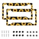 thumbnail image 1 of Marco para placa de matrícula Qilerongrong 31 × 16 cm Girasol - Pack de 2, 1 of 7