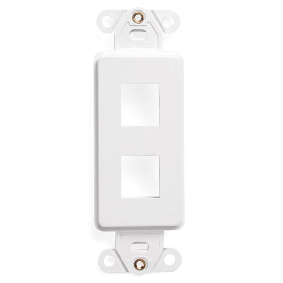 Inserto Decora Leviton de 2 puertos blanco