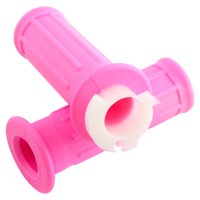 Magideal - 2 Uds Empuñaduras De Manillar De Motocicleta, Empuñadura Giratoria De Práctica Antideslizante Izquierda Derecha Para Pw50 Reemplaza Rosa