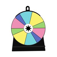 Magideal - Rueda Giratoria De Colores Acrílico Editable Con Soporte Juego De Beber Para Adultos Para Reuniones De Espectáculos Pub Tiendas 10 Ranuras