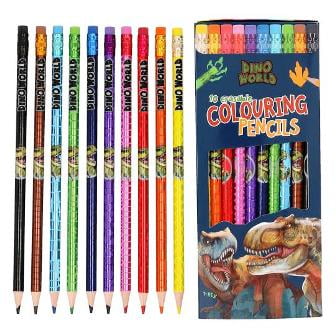 Tienda Lillifee - Set De 10 Lápices De Colores Borrables Dino World
