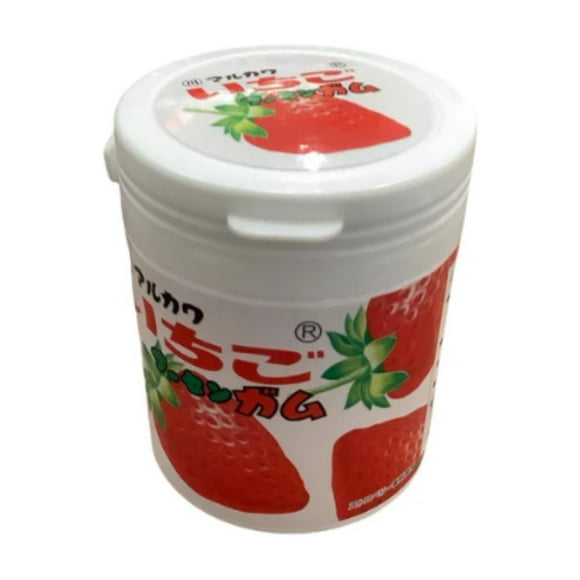 Botella Chicle Mármol Fresa Marukawa 130 Gr