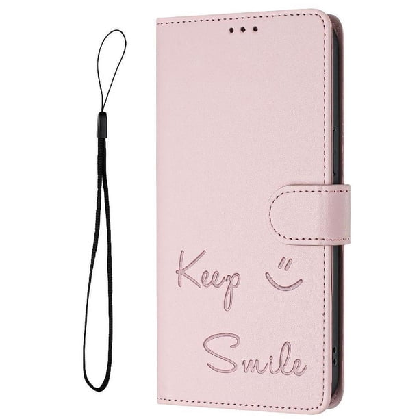 Funda Cartera para Motorola MOTO G Power 2025 con Bloqueo RFID, Cierre Magnético y Ranuras Tarjetas Rosa