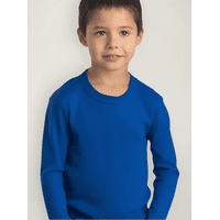 Grupo Agw - Pack 3 Camisetas Niño 100% Algodón Manga Larga Azul Rey - 4