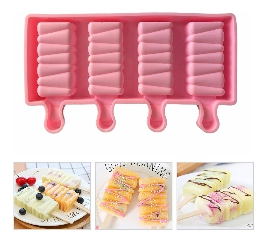 Genérico - Moldes De Silicona Para Helados Molde Paletas Helado Mini