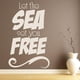 thumbnail image 2 of Decomural Let The Sea Set You Free Travel WS-43909, 2 of 2