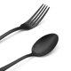 thumbnail image 3 of Juego de cubiertos SHARECOOK negro mate de acero inoxidable de 20 piezas, 3 of 6