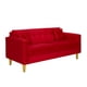 thumbnail image 2 of Sofa New Retro 3C Felpa 01 Rojo, 2 of 6