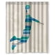 thumbnail image 1 of Cortina de ducha con diseño de baloncesto, con ganchos, 60 x 72 pulgadas, 1 of 3