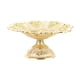 thumbnail image 4 of Cuenco de pedestal decorativo con relieve dorado, frutero, plato para servir aperitivos, bandeja de frutas para mesa de café, cafetería, bar, karaoke,, 4 of 5