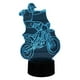 thumbnail image 4 of Lampara Ilusion 3D Motocross Pies de 7 colores, Base touch, 4 of 7