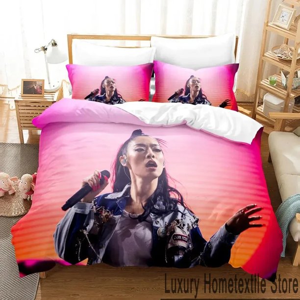 Rina Sawayama Singer Bedding Set Duvet Cover Bed Set Quilt Cover Pillowcase Comforter Size Boys Adult Bed Sheets