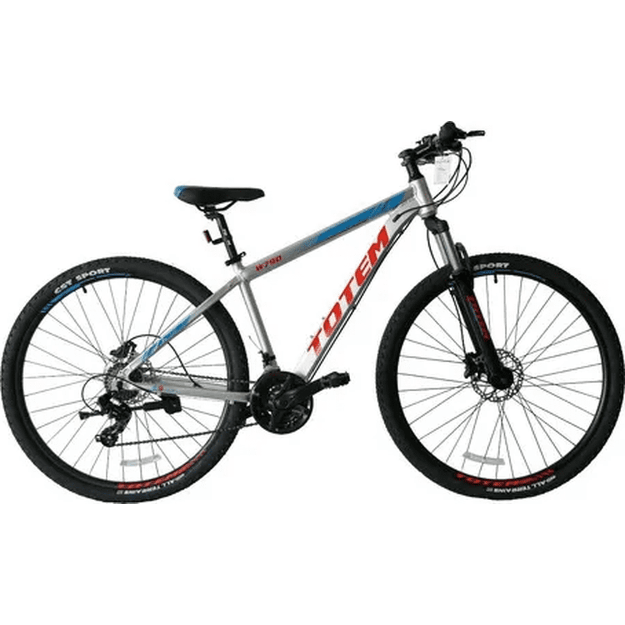 Genérico - Bicicleta Totem W790 Mtb 27.5 24 Velocidades Gris Adultos