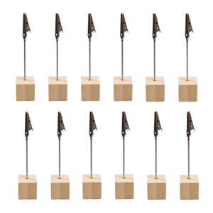 Bothyi - 12 Soportes Para Fotos De Escritorio, Decoración Para Exhibir Fotos, Para Oficina, Hogar Y Bodas.