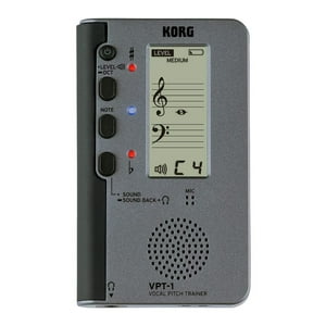Afinador Vocal Korg Vpt-1 Plateado Para Entrenamiento De Canto
