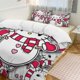thumbnail image 2 of Hello Kitty Snowman 3 Pieces Duvet Cover Set Full Size Super Soft Fade Resistant Microfiber, 2 of 4