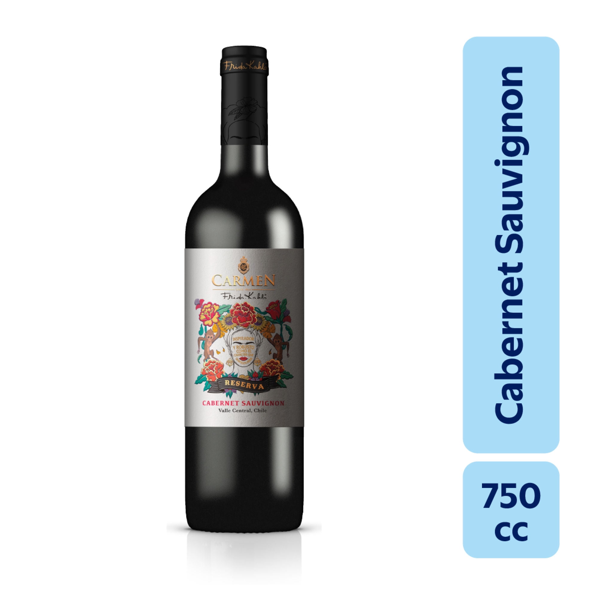 Vino Tinto Cabernet Sauvignon Frida Kalho 12.8° Botella 750 ml Carmen