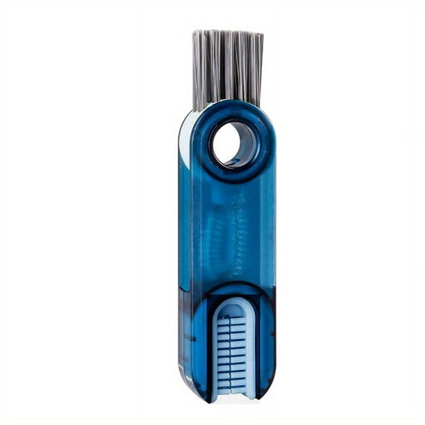 1/2/3pcs, 3 In 1 Multifunctional Cleaning Brush, Tiny Bottle Cup Lid Detail Brush Straw Cleaner Tools, Vacuum Cup Gap Cleaning Brushes, Mini Silica Gel Bottle Holder Cleaner Household Kitchen Cleaning