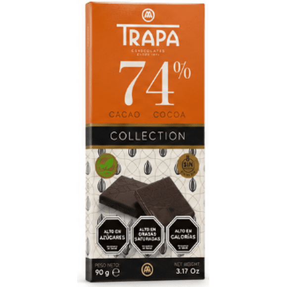 Chocolate Collection 74% Cacao 90g Sin Gluten Vegano