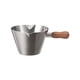 thumbnail image 1 of taza de café concentrada leche lata 120ml, boquilla doble de acero inoxidable compacto, casa bar cocina hornear regalo de la fiesta taza de vertido portátil - plata, 1 of 3