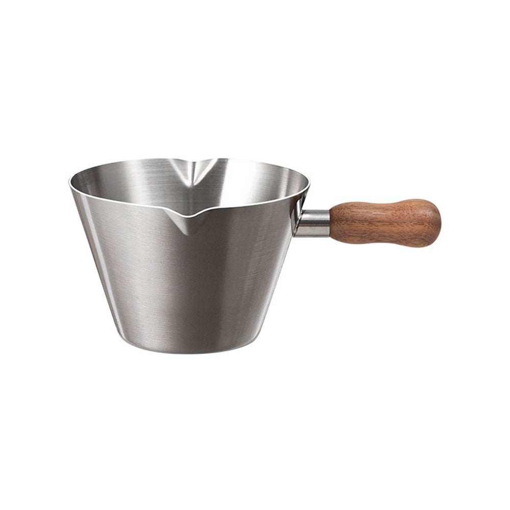 Xusx111 - Taza De Café Concentrada Leche Lata 120ml, Boquilla Doble De Acero Inoxidable Compacto, Casa Bar Cocina Hornear Regalo De La Fiesta Taza De Vertido Portátil - Plata