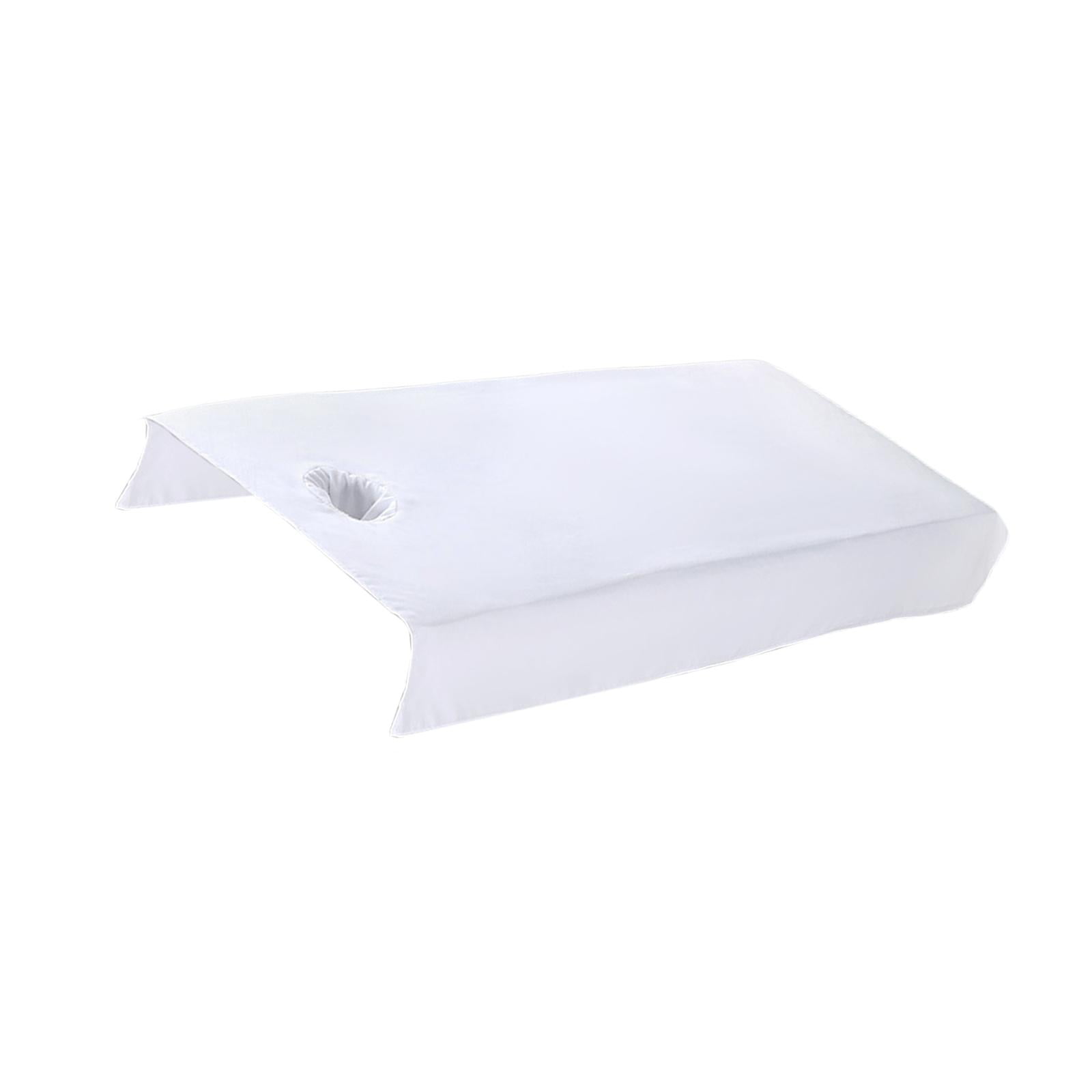 Bothyi - Protector De Sábanas Para Cama De Masaje Spa Con Orificio Para La Cara 80x200cm Lavar A Máquina Blanco