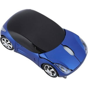 Veat00L - Ratón Inalámbrico, Ratón Deportivo Inalámbrico De 2,4 Ghz Para Coche, Ratón Óptico Inalámbrico Para Juegos, Ratón Con Forma De Coche Para Windows 98 Para Win 7 Para Linux, Para Pc, Ordenador Portátil
