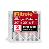 Filtro De Aire Para Horno De Aire Acondicionado Filtrete 19,7X19,7X2,1 Cm Merv 11 Paquete De 2