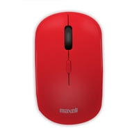 Mouse Inalámbrico Maxell 1200 Dpi Mowl-100 Rojo