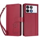 thumbnail image 3 of Funda Cartera Trébol para Xiaomi Poco F6 Pro con Ranuras Tarjetas y Carga Inalámbrica Rojo, 3 of 6