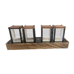 Bothyi - Reloj De Tubo Rgb Nixie, Reloj Led De Escritorio, Reloj Despertador, Decoración De Tubo Brillante