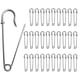 thumbnail image 1 of Imperdibles resistentes para mantas (30 unidades), ideales para mantas, manualidades, faldas y kilts (plateados), 1 of 5
