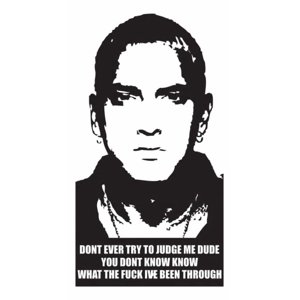 Rienda Libre Graphics - Decomural Dont Judge Me Eminem Ws-40945