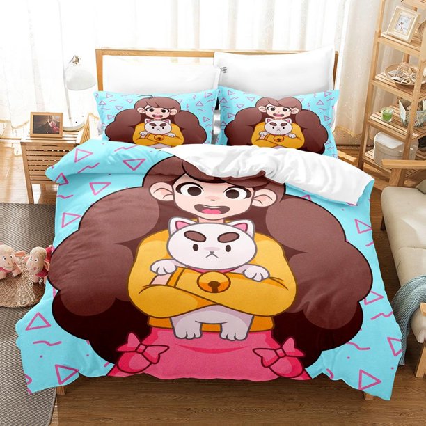 Anime Bee And Puppycat Bedding Set Single Twin Full Size Bed Set Adult Kid Bedroom Duvet cover Sets Home Textiles Bed Sheets