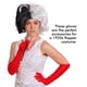 thumbnail image 3 of Opera Gloves Skeleteen Red Satin Roaring Fancy Flapper de los años 20, 3 of 6