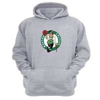 Genérico - Polerón Canguro Boston Celtics Gris Claro Talla Xl Unisex