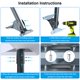 thumbnail image 5 of Starlink Gen 3 Montaje, Kit de Metal Ajustable para Montaje de Poste de Enlace en Forma de Estrella en Techo de Pared, Rotación de 180° a Prueba de Clima para Paredes de Concreto/madera Compatible, 5 of 9