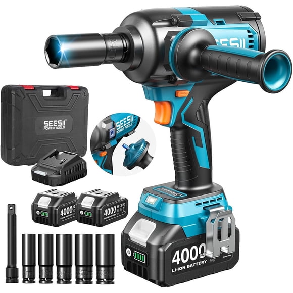 Llave de Impacto Inalámbrica Seesii WH12 Ultra Pro 1200Nm 21V