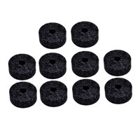 Bothyi - 10X Soporte De Platillo Fieltros Instrumento De Percusión Hi Hat Embrague Fieltros Reemplazo Negro
