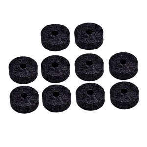 Bothyi - 10X Soporte De Platillo Fieltros Instrumento De Percusión Hi Hat Embrague Fieltros Reemplazo Negro