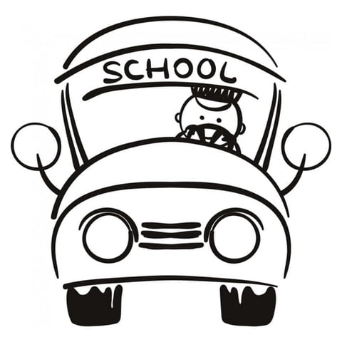 Rienda Libre Graphics - Decomural School Bus Nursery School Ws-18944