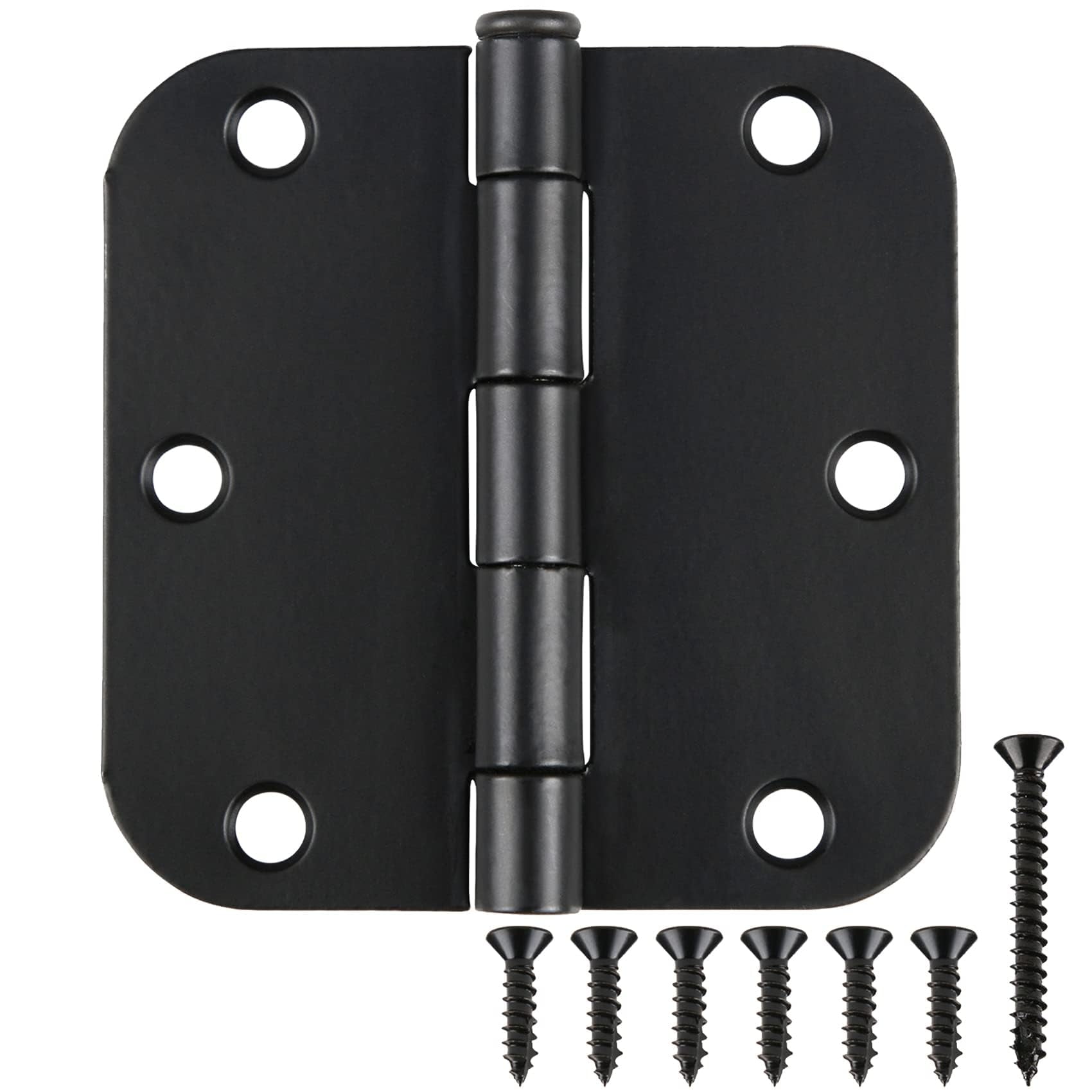 Tdchinges - Bisagras De Puerta Negro Mate 3 5x3 5