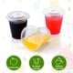thumbnail image 3 of Vasos desechables de plástico Eupako 240 ml con tapas, 100 juegos, 3 of 7