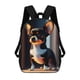 thumbnail image 1 of Chihuahua-theme Backpack, Campus style schoolbag Bookbag with Adjustable Shoulder Straps And Large Zip Compartment, Unisex Travel Bags., 1 of 6