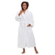 thumbnail image 1 of Albornoz MONARCH con capucha y cuello de felpa para hombres/mujeres, color blanco, 1 of 6