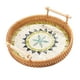thumbnail image 4 of Bandeja De Servicio De Ratán Tejida, Bandeja De Almacenamiento Decorativa Para Encimera, Mesa De Fiesta, Tamaño Mediano, Multicolor, 4 of 5