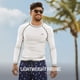 thumbnail image 3 of Camiseta de natación UV Speedo para hombre, manga larga, corte holgado, negra, talla M, 3 of 5