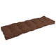 thumbnail image 1 of Cojín de banco Blazing Needles, tejido de sarga, 60 x 19 cm, color chocolate, 1 of 2